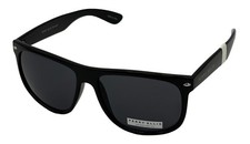 Perry Ellis Sunglass Mens Large Black Square Plastic , Smoke Lens PE90 2