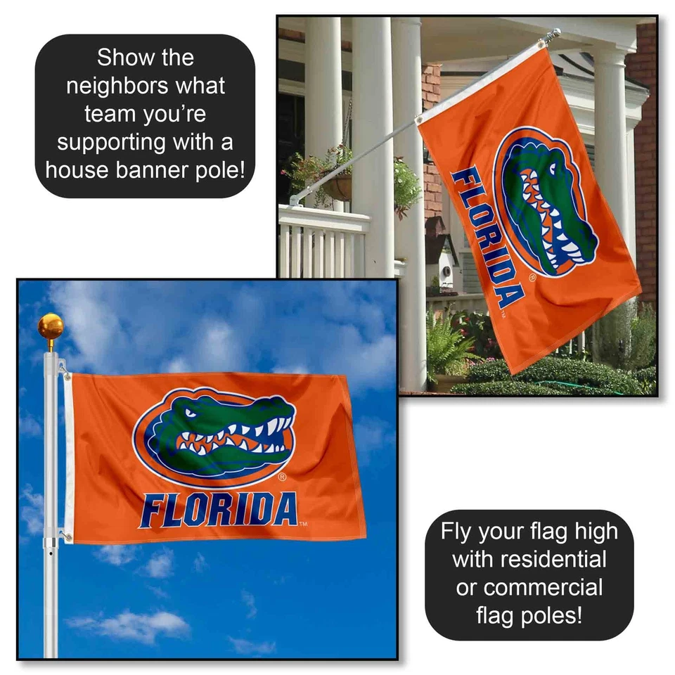 Bandera Florida Gators UF Naranja Grande 3x5 Foto 3 de 4