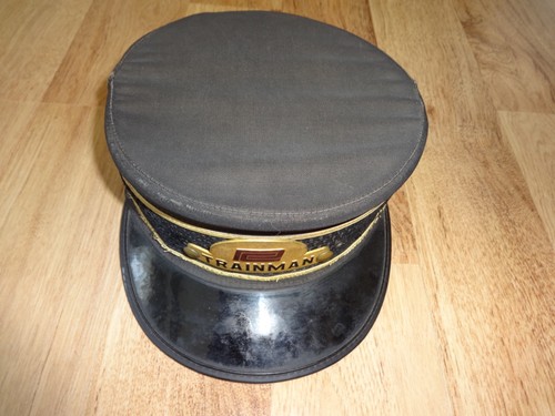 VINTAGE ORIGINAL PENN CENTRAL RAILROAD UNIFORM CONDUCTOR TRAINMAN CAP ...
