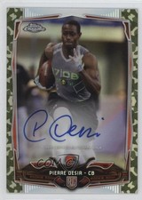 2014 Topps Chrome STS Camo Refractor Rookie 5/99 Pierre Desir #189 Auto 0f8