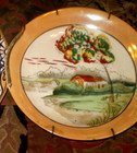Hand painted Nippon windmill plate (8.5 in) and Nippon style plate (7 in) lot — photo 4