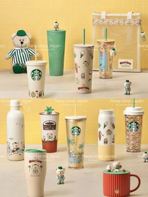 Starbucks Asia Summer Resort 2026 Bearista Plush Tumbler Bottle