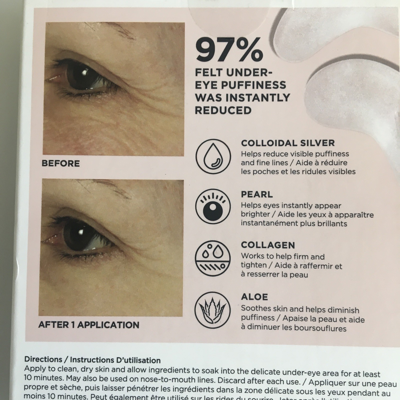 Beauty Bio Bright Eyes Depuffing and Brightening Eye Gels Box of 8 Pairs x 2