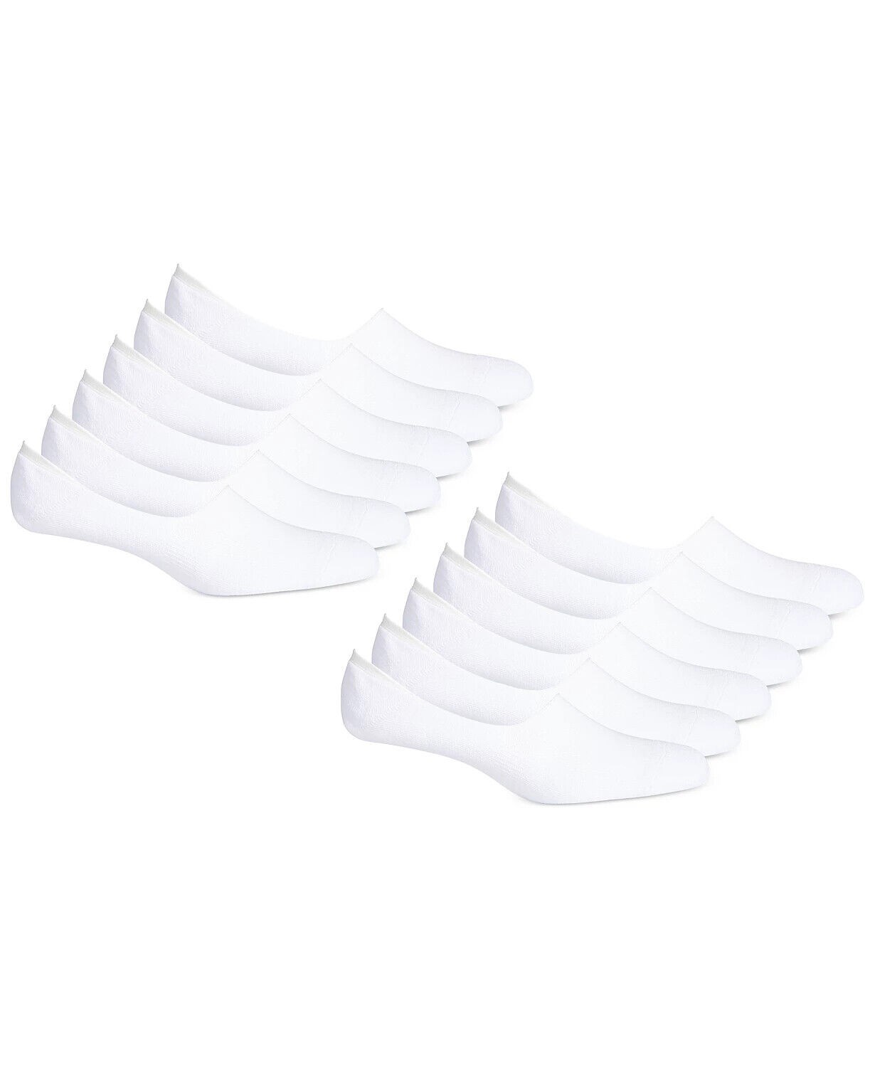 Club Room Men's No Show Socks - 11-Pack in White-Sock Size 10-13 Shoe 7-12