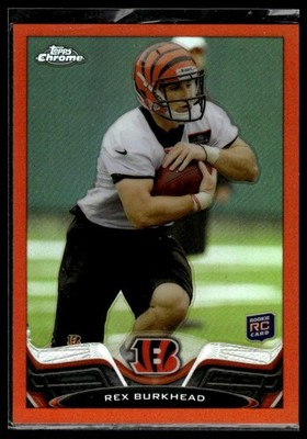 2013 Topps Chrome Rex Burkhead Orange Refractors #8 Rookie Cincinnati Bengals