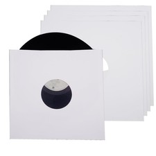 MayRecords 12 Inch Record Inner Sleeves, 20 Pack Heavyweight White 12 inch