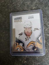 2009-10 Upper Deck Series 2 Victory Rookie Gold Tyler Myers Card# 303. rookie card picture