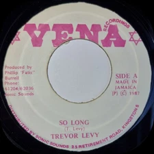 Trevor Levy So Long Vena Dub Dancehall Digi Reggae Rare Jamaica Rasta