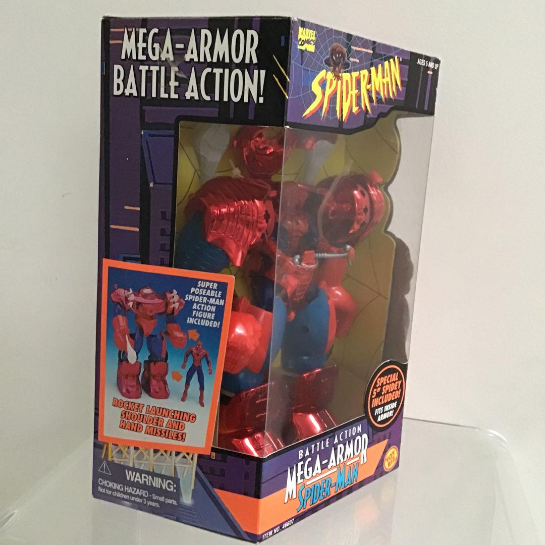 TOYBIZ Marvel Comics Battle Action Mega Armor Spider-Man