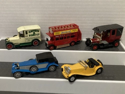 Vtg Matchbox 1:38 Diecast Lot Of 5 Some Lesley Base Loose England, Macau