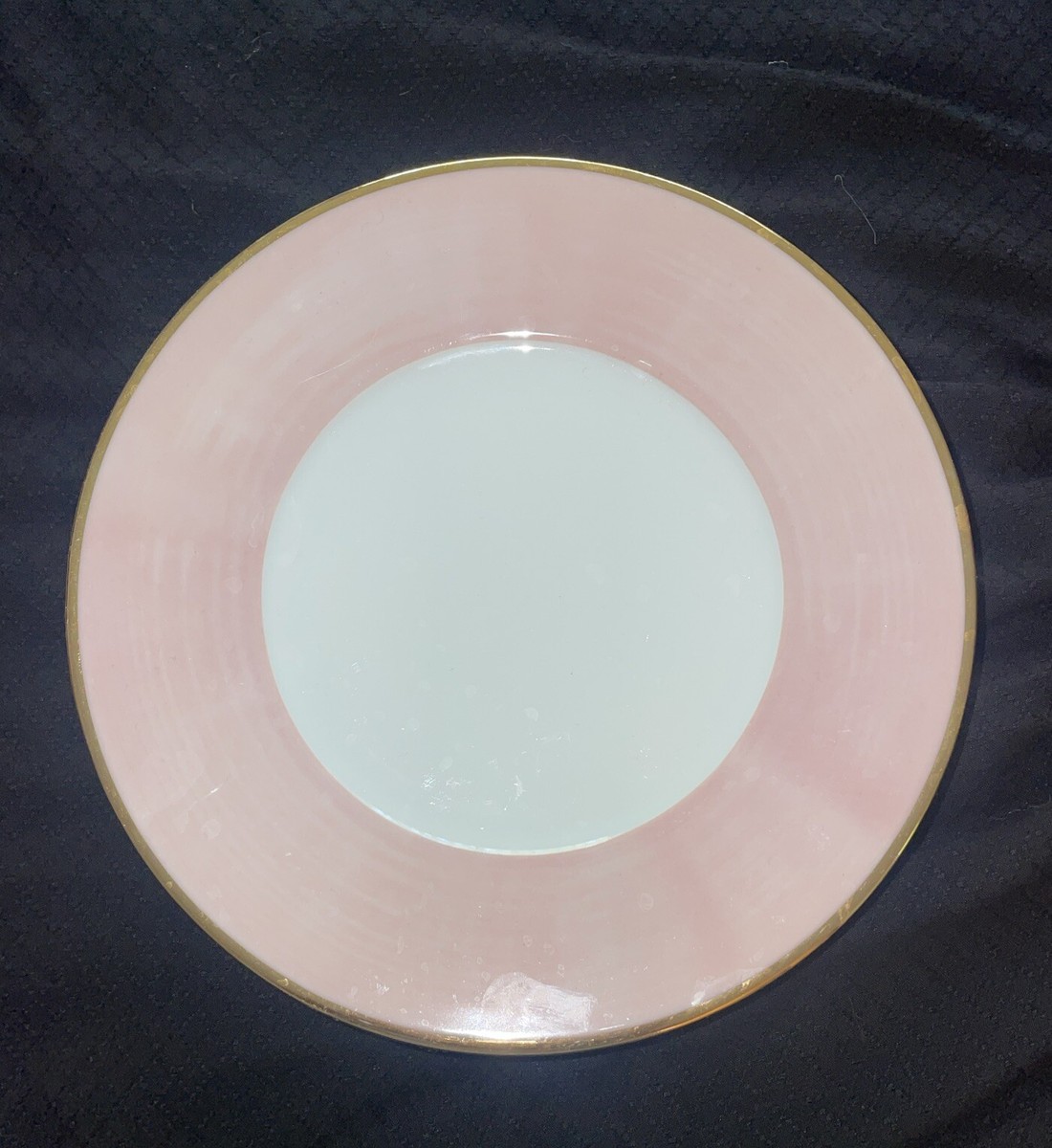 Spal Porcelain/Portugal Vintage Salad Plates Brushed Pink Smooth W