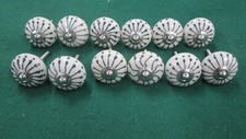 Set Of 12 Ceramic Drawer Pull Knob Redo Repurpose Crafts Cabinet Door