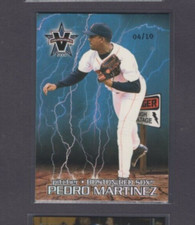 2000 PACIFIC VANGUARD HIGH VOLTAGE HOLO SILVER PARALLEL #9 PEDRO MARTINEZ SP#/10