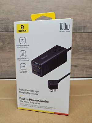 Baseus 100W GaN Charger Desktop Laptop Fast Charger Adapter For iPhone Samsung