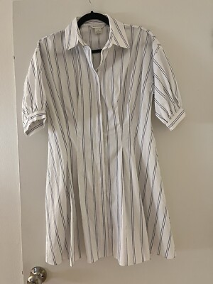 Club Monaco White Shirt Dress Size 2 | eBay
