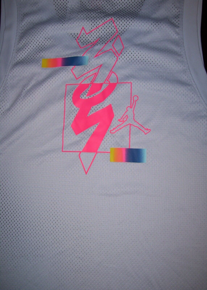 Men's Nike Air Jordan Jumpman White DriFit Sleeveless Shirt / Tank Top
