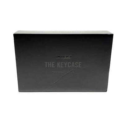 The RIDGE KeyCase - Aluminum Black - Secures 2 - 6 Keys - Organize OB *READ