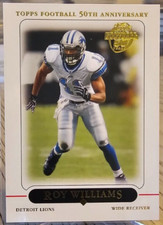 2005 Topps Roy Williams #157 Detroit Lions