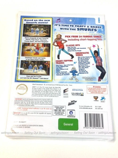 The Smurfs Dance Party Nintendo Wii + U *NEW *SEALED *OZI Dancing Game Console - Image 2 of 4