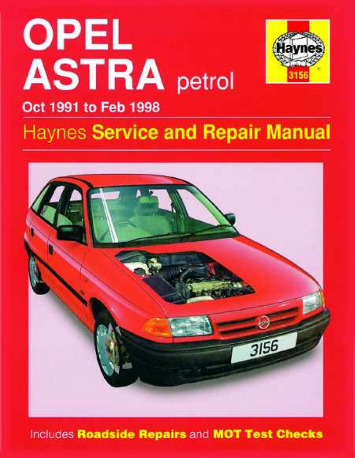 Opel Astra Petrol 1991-1998 Haynes Workshop Manual