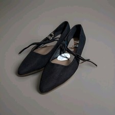 NEW LOOK "Kind" Vegan Black Flat Pumps Womens Shoes - UK 5 (38) RRP £22.99 BNWT