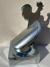 FUMAIOLO,COMIGNOLO GIREVOLE GALLO CON GALLETTO ZINCATO PER CANNA FUMARIA