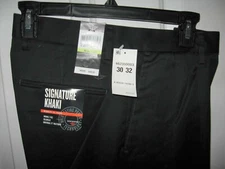 Men's Dockers D4 Pants 30X32 Navy Signature Khaki Pleated Relaxed Fit New