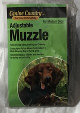 New In Package Canine Country Dog Muzzle Size Medium Dog Adjustable