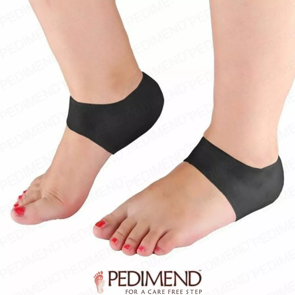 Pedimend Gel Heel Protector Heel Support Pad Plantar Fasciitis Pain Relief 1PAIR