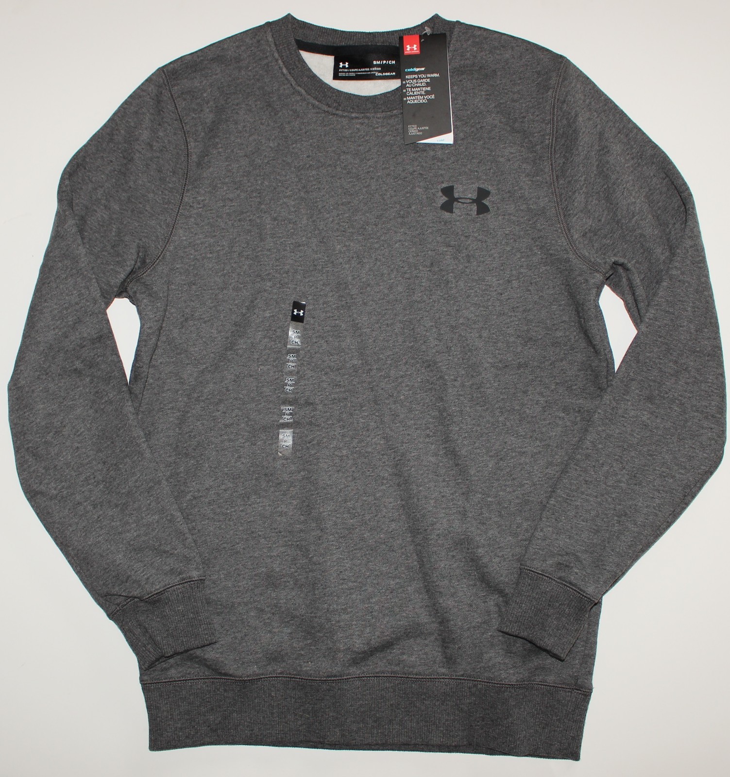 under armour rival fitted crew sweater mens