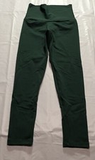 Romance Leggings Women's M Stretch Athleisure Yoga Minimalist Workout Gym Green