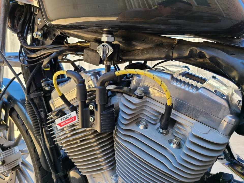 Harley Davidson Sportster 48 72 883 1200 reubicación de bobina con cables de enchufe 07+ V1 Foto 2 de 4