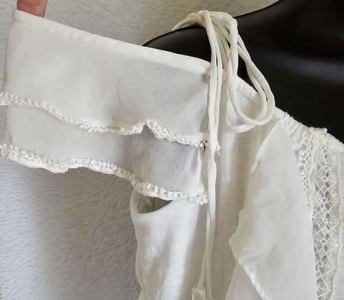 White House Black Market Womens Shirt Top Blouse Size L Large White - Picture 5 of 24