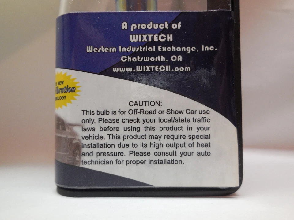 WIXTECH H4 EXTREME XENON SUPER SPOTS 60/80 WATT PLATINUM WHITE 5000K H.O. BULB - Image 4 of 4