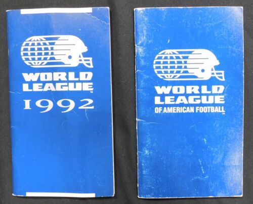 Guías de medios de fútbol americano de la Liga Mundial - par - Imagen 1 de 8