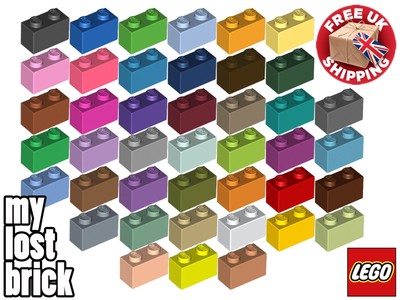 LEGO - Teil 3004 - Steine 1x2 (5er Pack) + NEU + FARBE WÄHLBAR