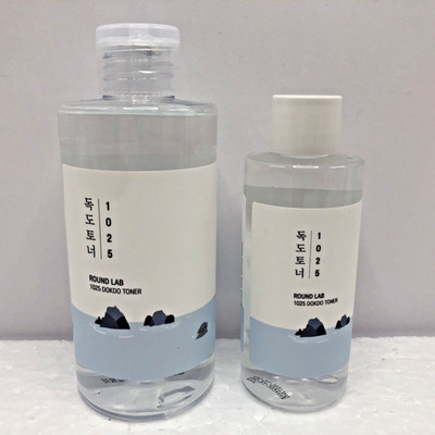 ROUND LAB 1025 Dokdo Toner 2 Bottles 200+100ml Gentle Boosting Face Toner NEW