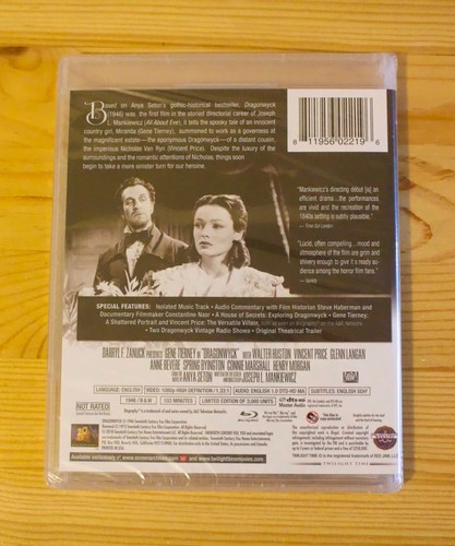 Dragonwyck Blu-ray Vincent Price Twilight Time Limited Edition NEW Rare OOP - Picture 2 of 2