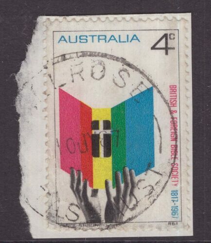 Tasmania MELROSE postmark (type 5) on 1967 piece rated R by Hardinge  - Photo 1/1