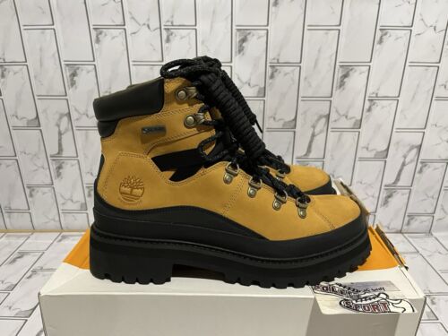 New Timberland GORE-TEX Waterproof Boots Vibram Wheat Black Nubuck Mens 9