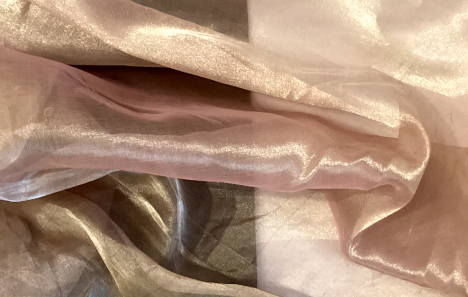 Lavender Sheer Voile 100% Silk Fabric 44” - Image 4 of 4