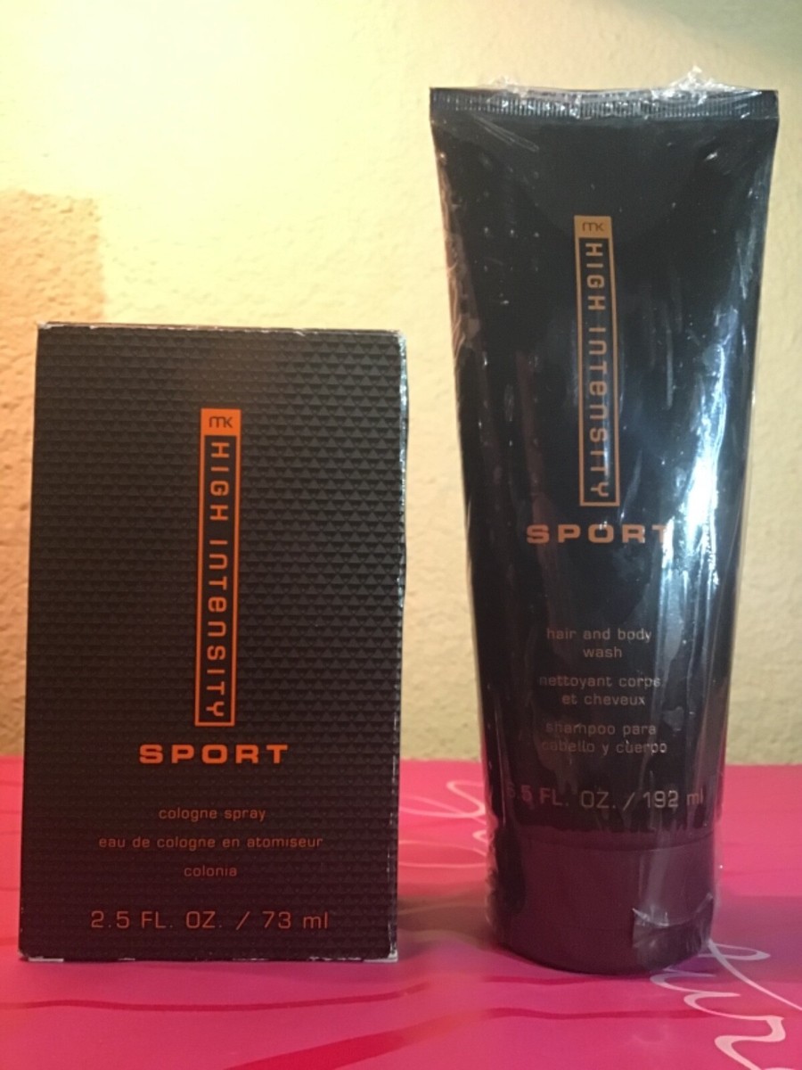 LOT Mary Kay HIGH INTENSITY SPORT Cologne Spray and Hair Body Wash NEW