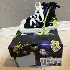 Splatoon 3  Converse All Star N Z HI 'Black' Chuck Taylor Kids Size11 JPN 18cm 