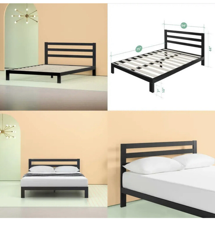 Zinus Arnav Modern Studio 10 Inch Platform 2000H Metal Bed Frame / Full eBay