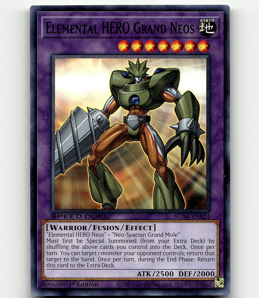 Yugioh Elemental HERO Grand Neos - Speed Duel GX: Midterm Destruction