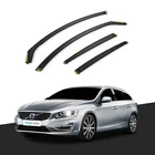 VOLVO V60 MK1 2010-2017 5 Door Estate Wind Deflectors 4pc Tinted