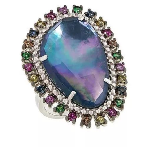 Hsn gemstone rings clearance