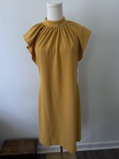 CALVIN KLEIN Yellow Dress Size 8