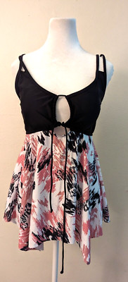 New Summer Mae sz M Swimsuit Bikini Tankini Tank Top only swim 3812
