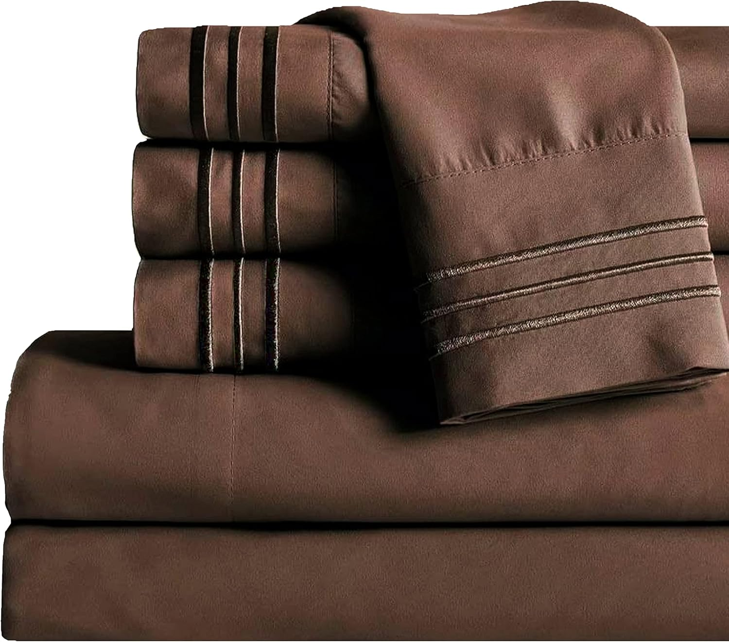 Queen Sheet Set - Luxury Hotel 1800 Premier Bedding Sheets & Pillowcases - Ultra